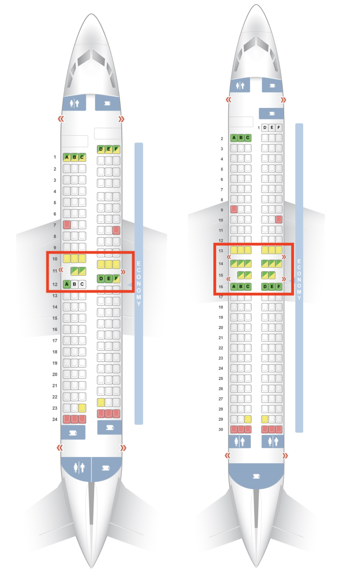 southwest airline seat map
