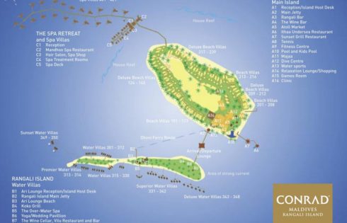 Conrad Maldives Map - UponArriving