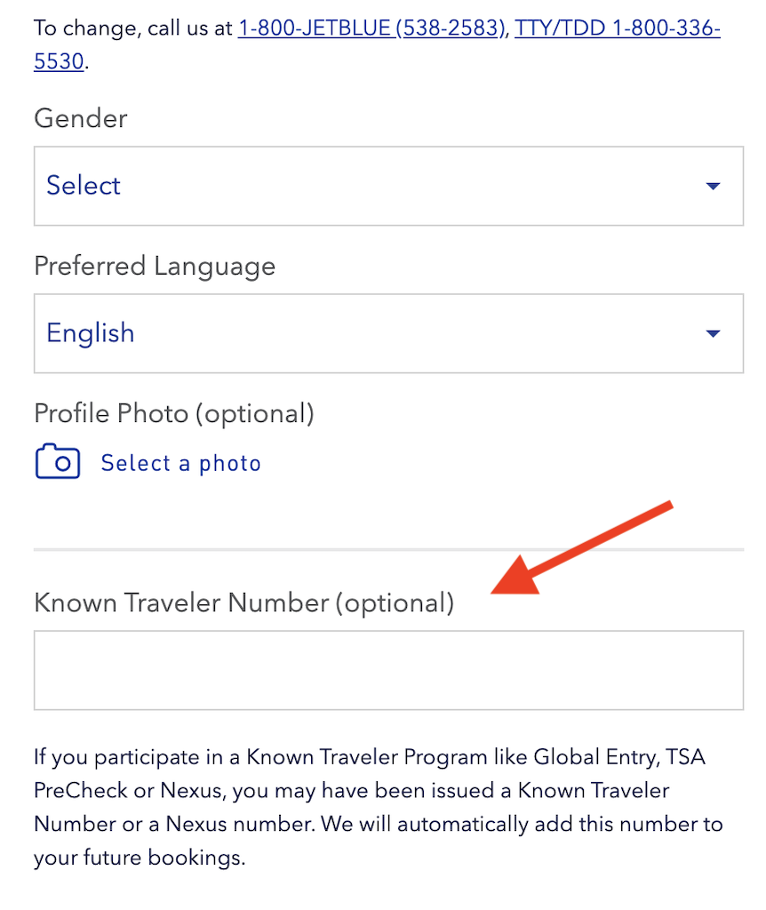 know travel number on global entry card