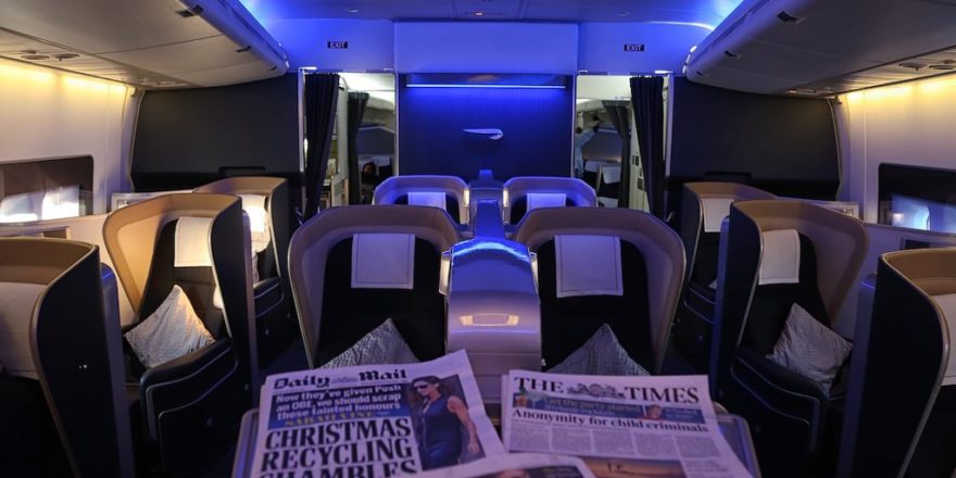 british airways hand baggage business class