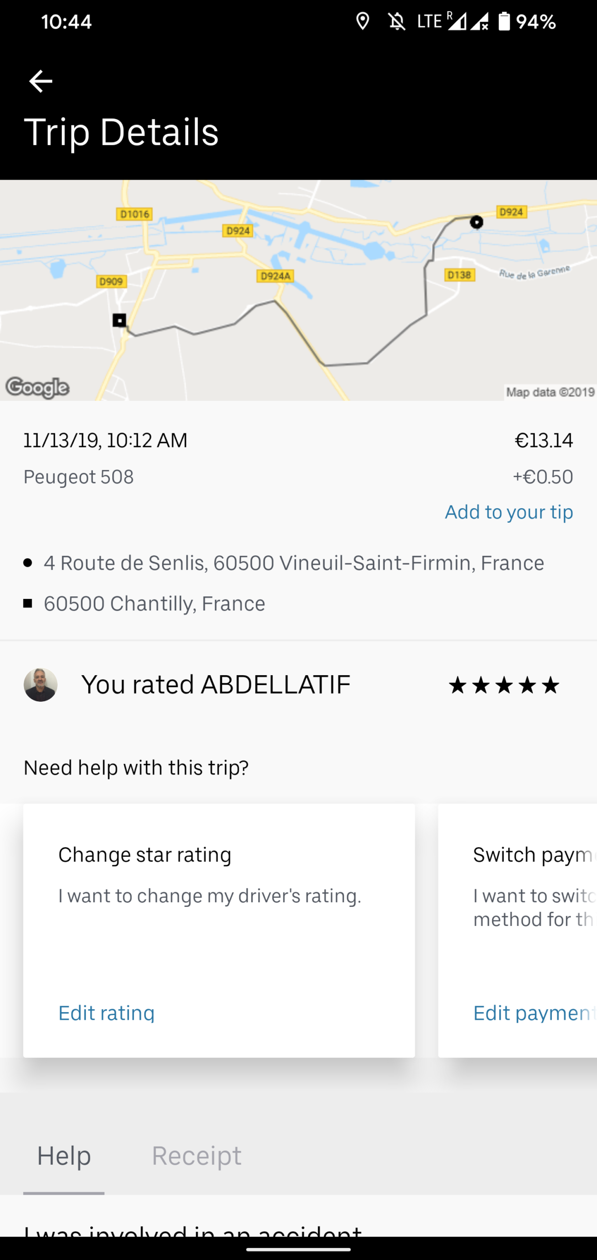 uber rider customer service number