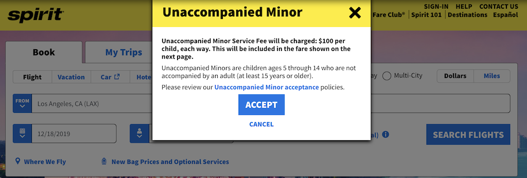 spirit-airlines-unaccompanied-minor-policy-guide-2020-uponarriving