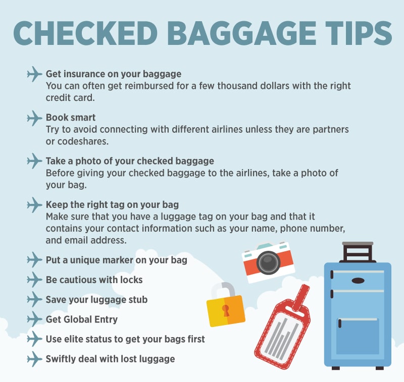 international travel checked bag rules