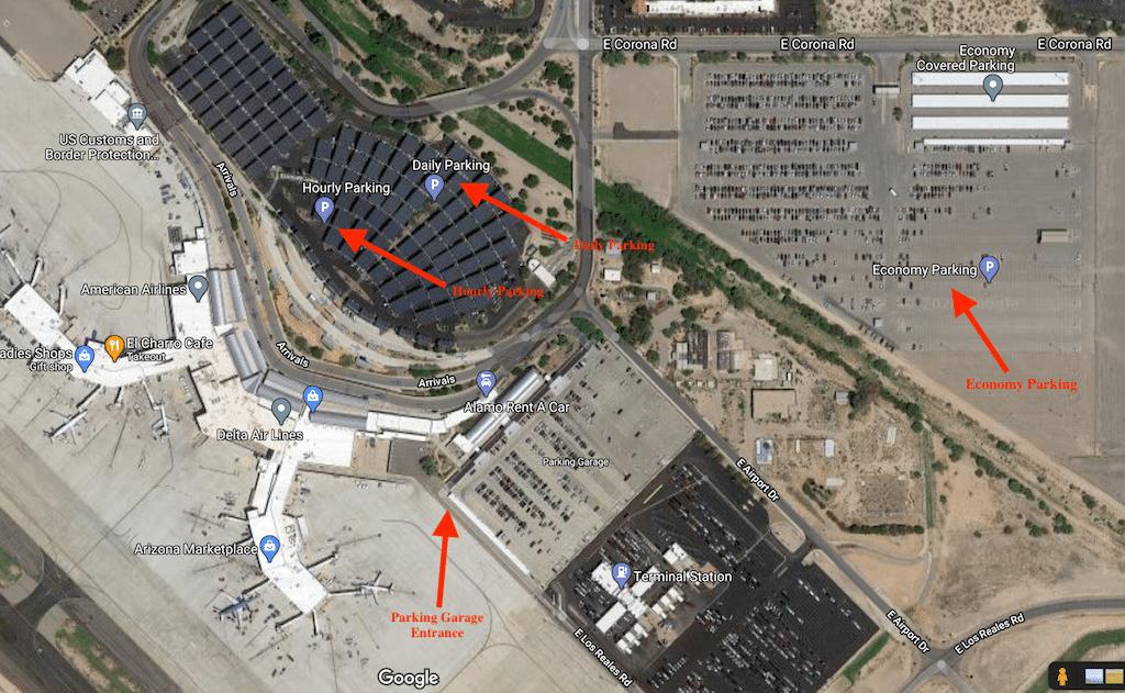 Tucson International Airport Parking Guide (TUS) [2021] - UponArriving