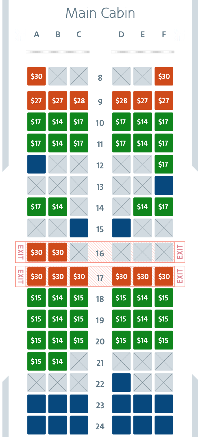 American-Airlines-Seat-Price-Map - UponArriving