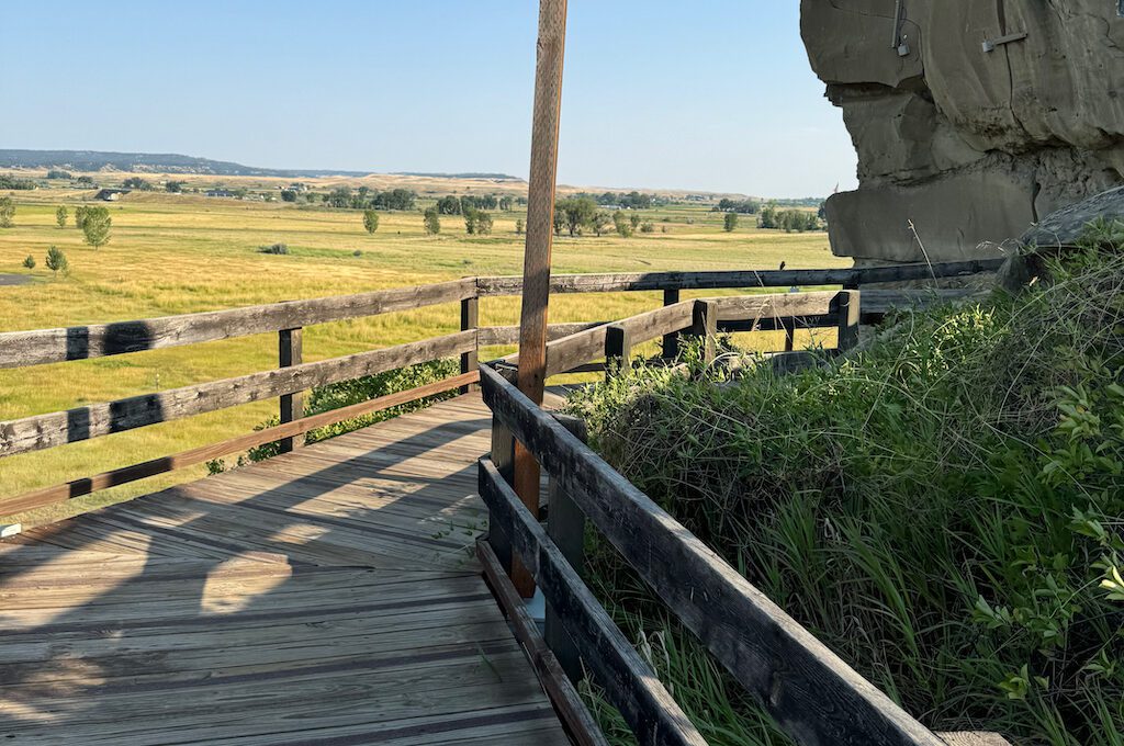 Pompeys Pillar National Monument boardwalk