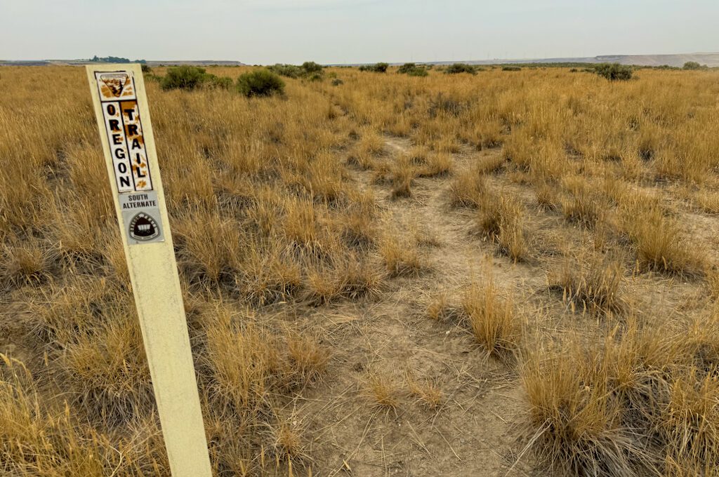 Three Island Crossing State Park oregon trail ruts