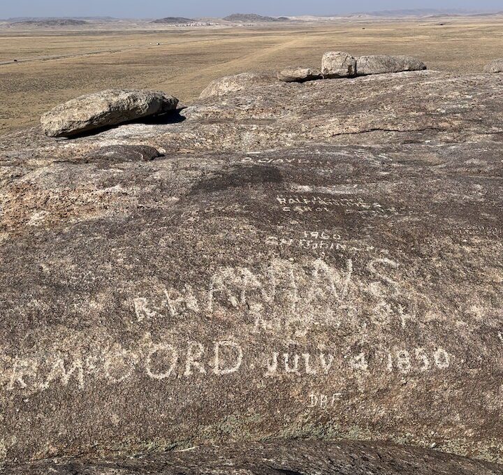 Independence Rock inscriptions 1850